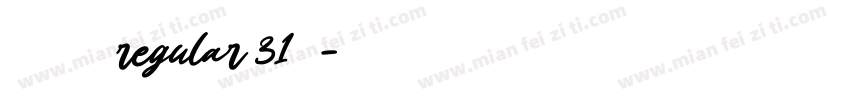 迷你简汉真广标 regular 31字体字体转换